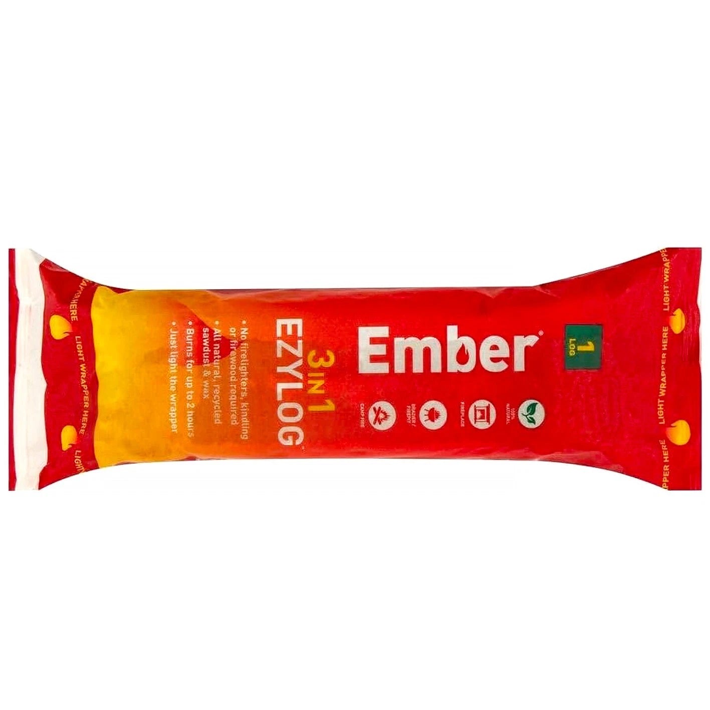 Ember 3in1 Large Fire Starter Fireplace Log Burner Chimney Low Soot Ash Clean