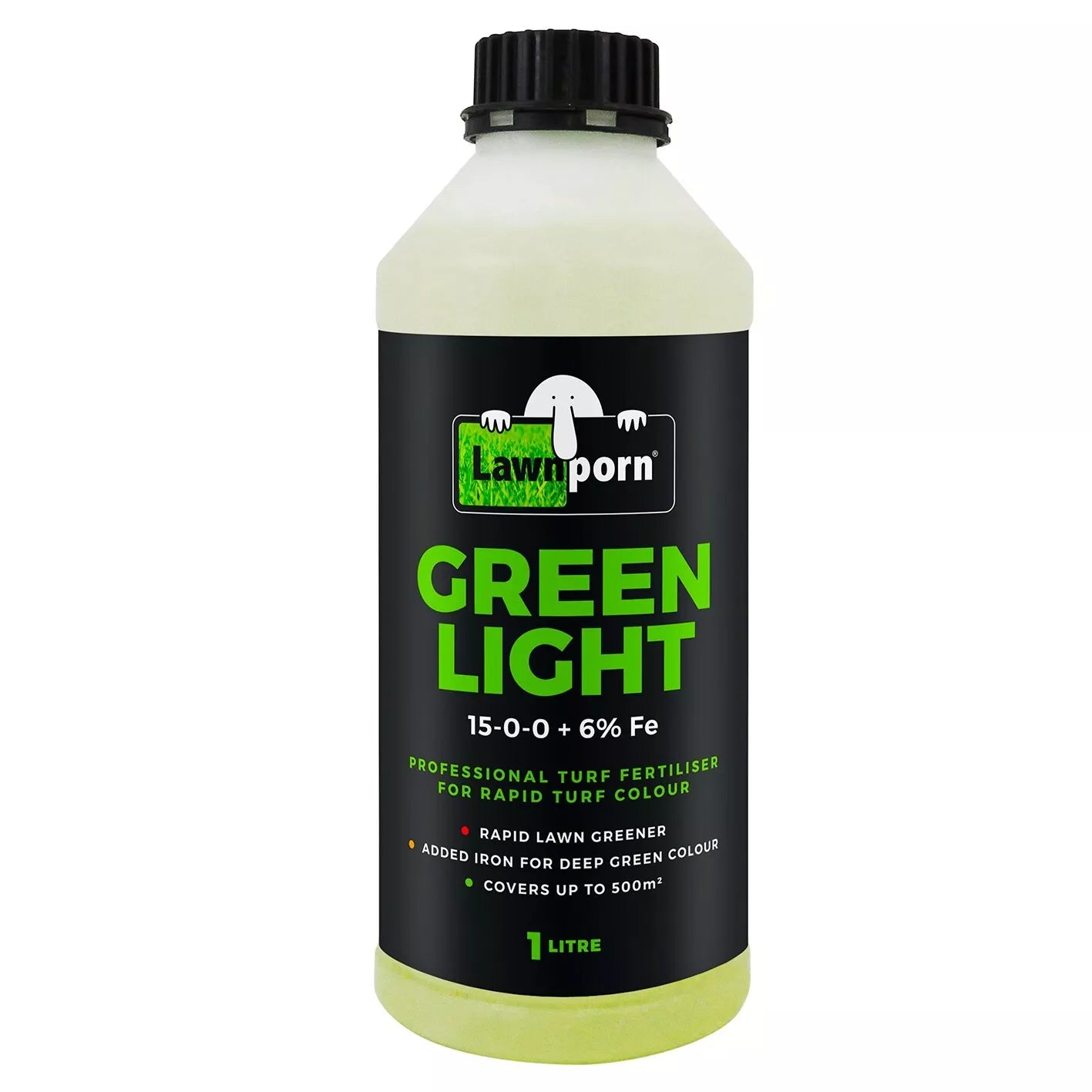 Lawnporn Green Light Fertiliser 1L Concentrate Rapid Lawn Porn Turf Garden Grow