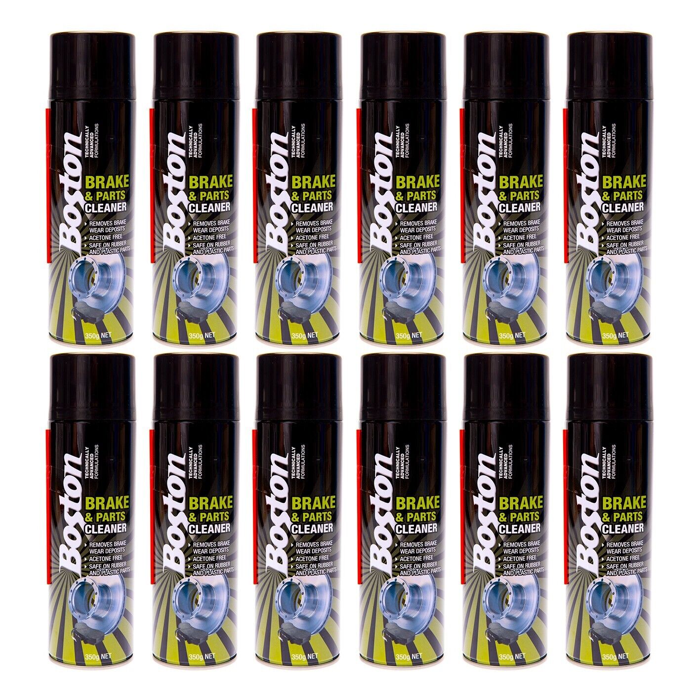 12x Brake and Parts Cleaner Aerosol Spray Can PRO H/Duty Fast Clean 350g