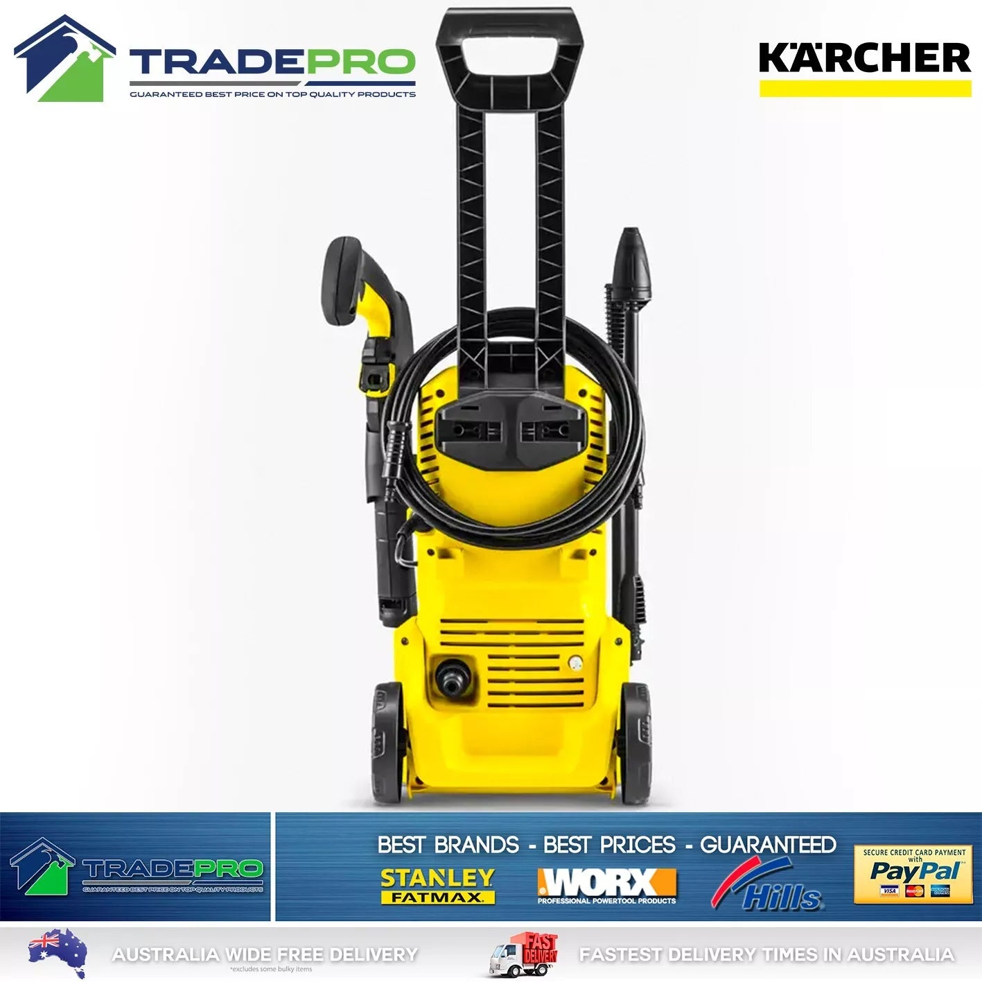 Karcher Pressure Washer K2 Premium 1750PSI Performance Car Home Water Cleaner