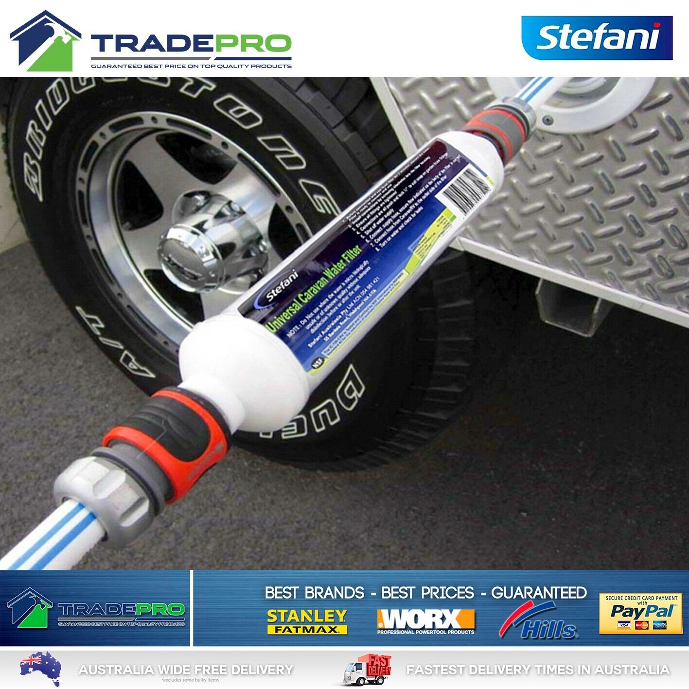 Caravan Inline Water Filter Stefani Premium RV Boat House Jayco Motorhome