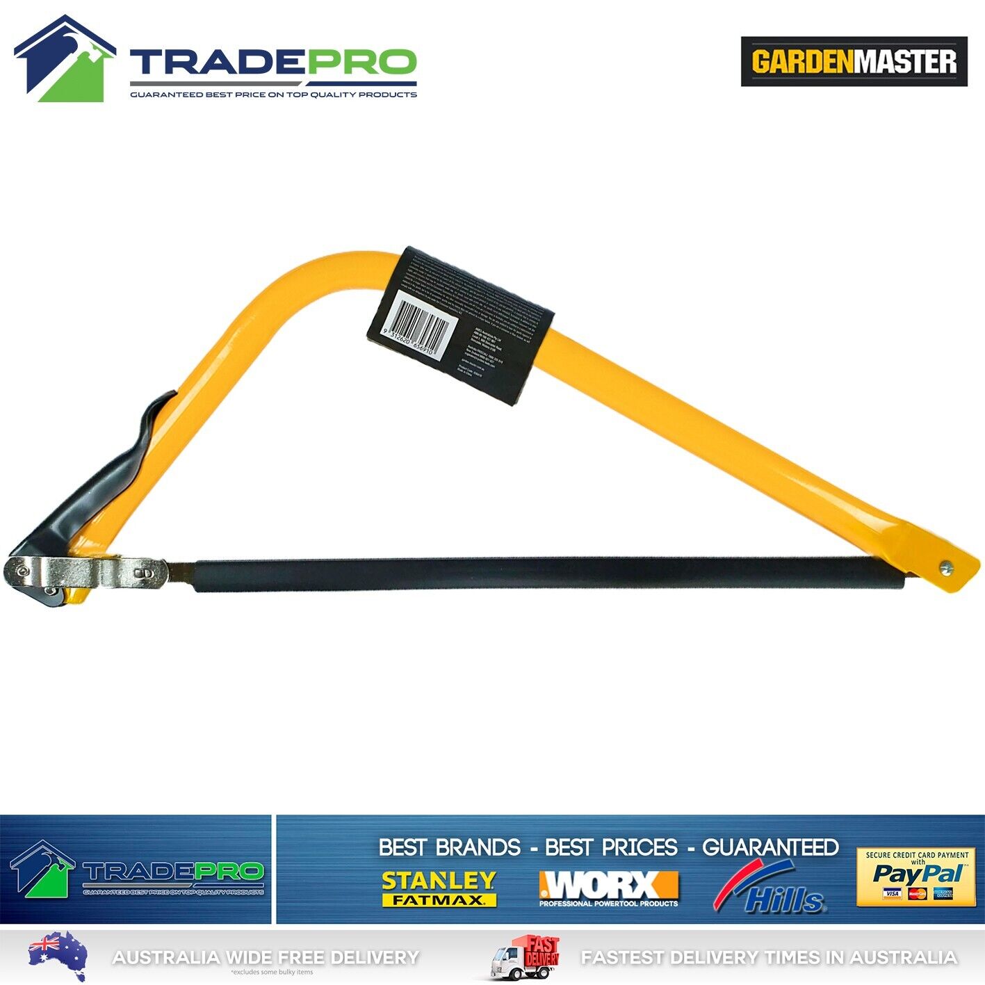 Bowsaw 530mm 21" Gardenmaster PRO Wood Hardpoint Bow Saw Pruning Tree Timber