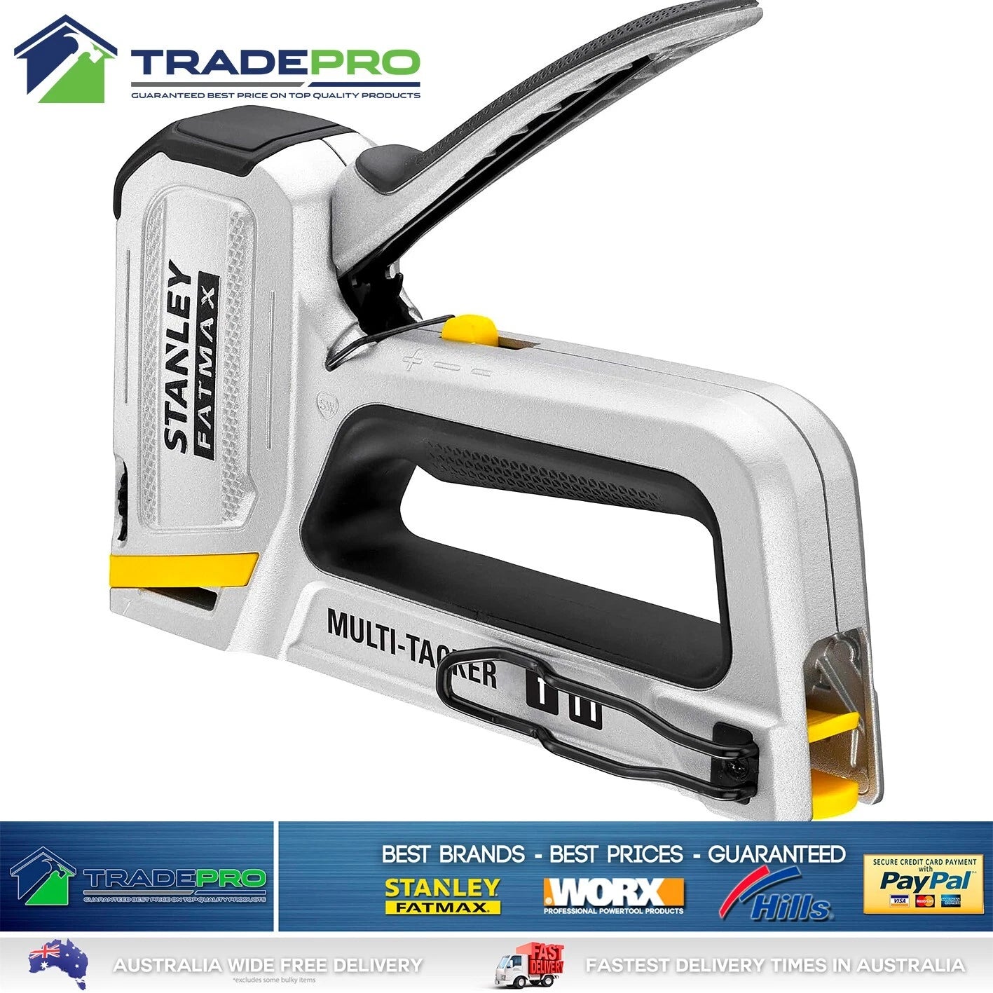 Staple Gun Brad Nailer Stanley Heavy Duty 2in1 FatMax Stapler Sharpshooter PRO