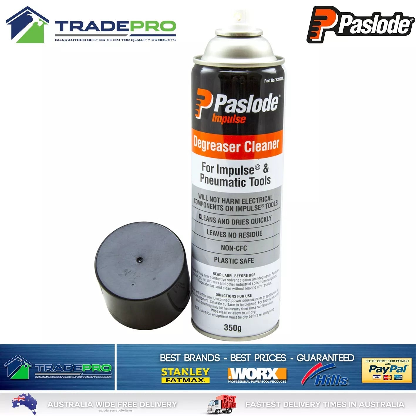 Paslode Genuine Impulse Pneumatic Degreaser Cleaner Spray Can 350g Aerosol