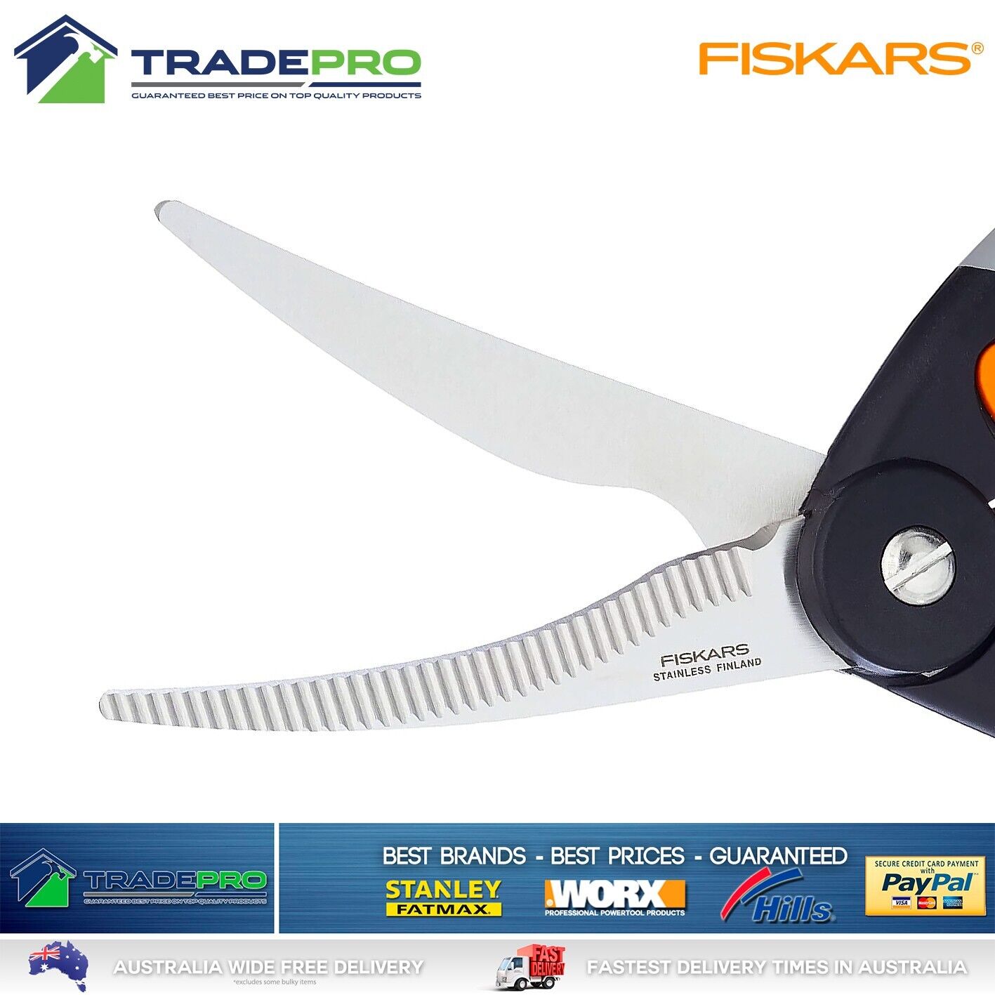 Fiskars Pro Shears Scissors Meat Poultry Chicken Functional Form PRO Finland