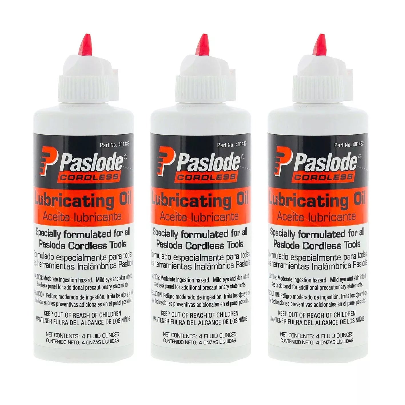 3x Paslode Genuine Oil 118ml 4oz Lubricating Impulse Pneumatic Nailer Nail Guns
