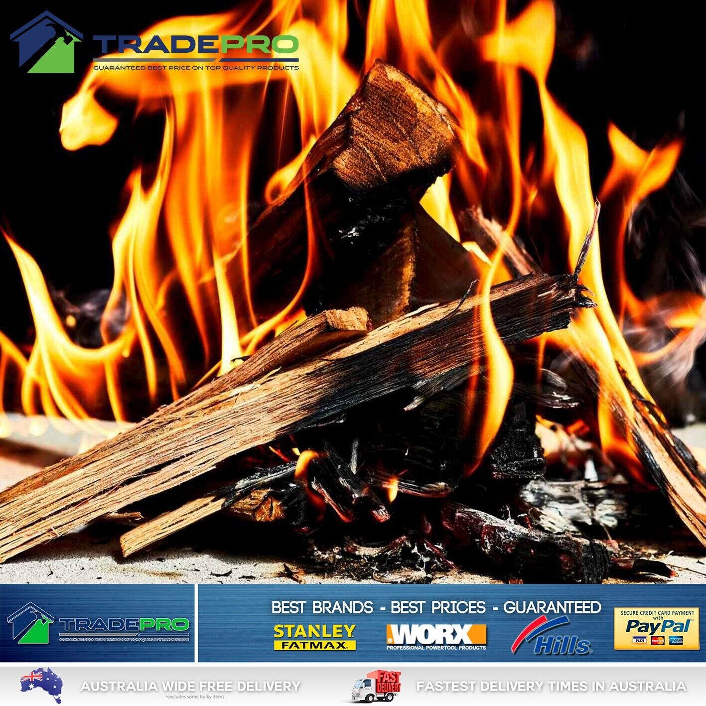 Firewood Kindling Aussie Hardwood Premium 8kg Fire Starter Pizza Oven Wood