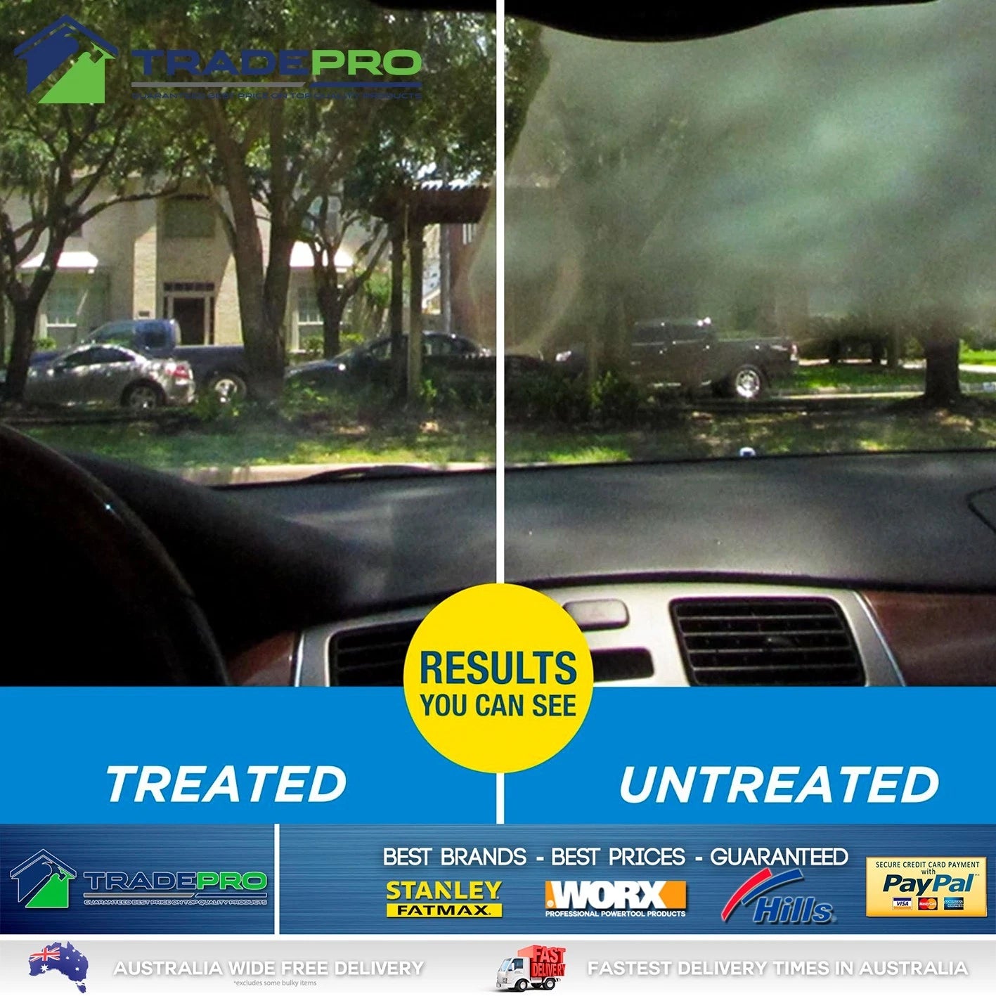 3x RainX Anti Fog Interior Glass Treatment 103ml Automotive Home Bathroom Mirror