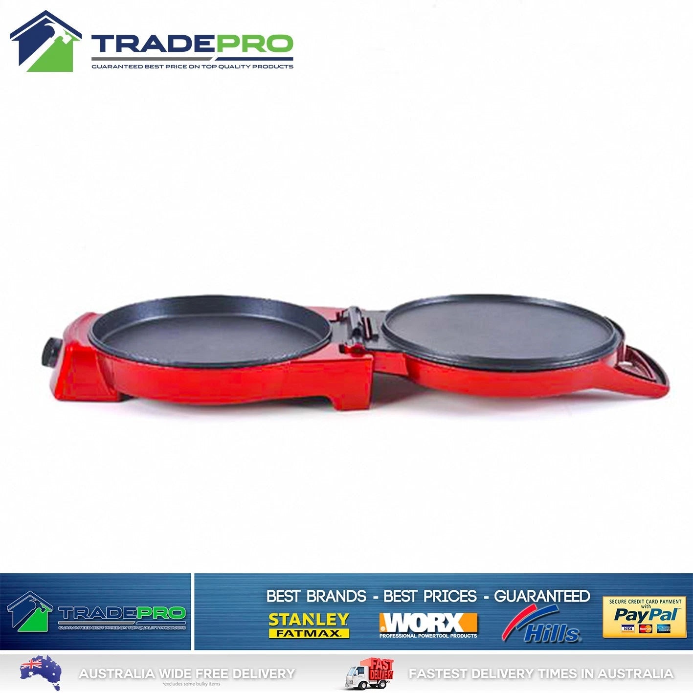 Pizza Maker Cafe Press Heller Non-Stick Dual Heat Plates 1800w Sandwich