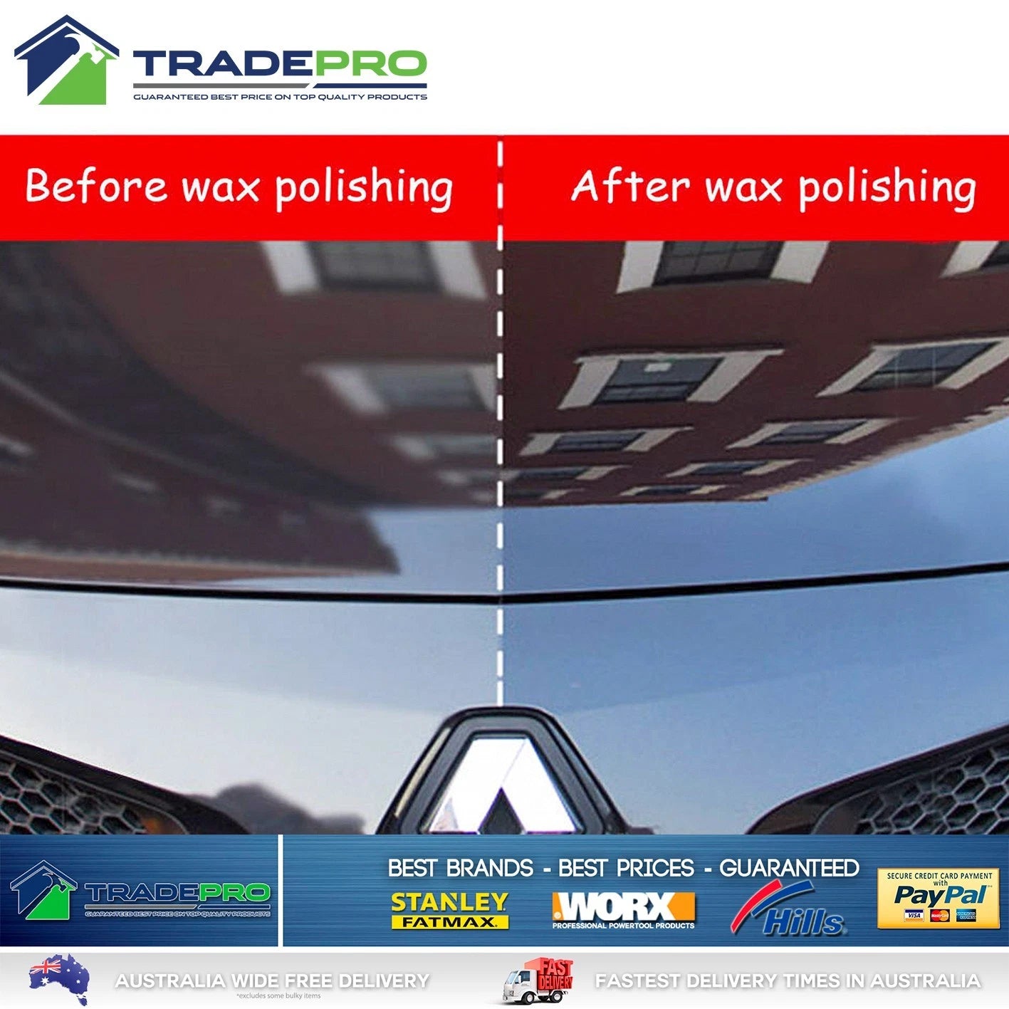 Polisher Buffer Sander Kit 240mm 240V Rok Dual Orbital Car Boat Polish