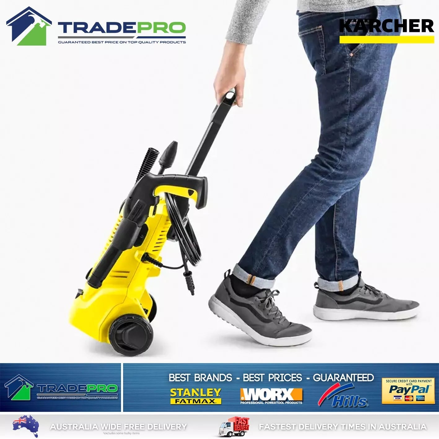 Karcher Pressure Washer K2 Premium 1750PSI Performance Car Home Water Cleaner