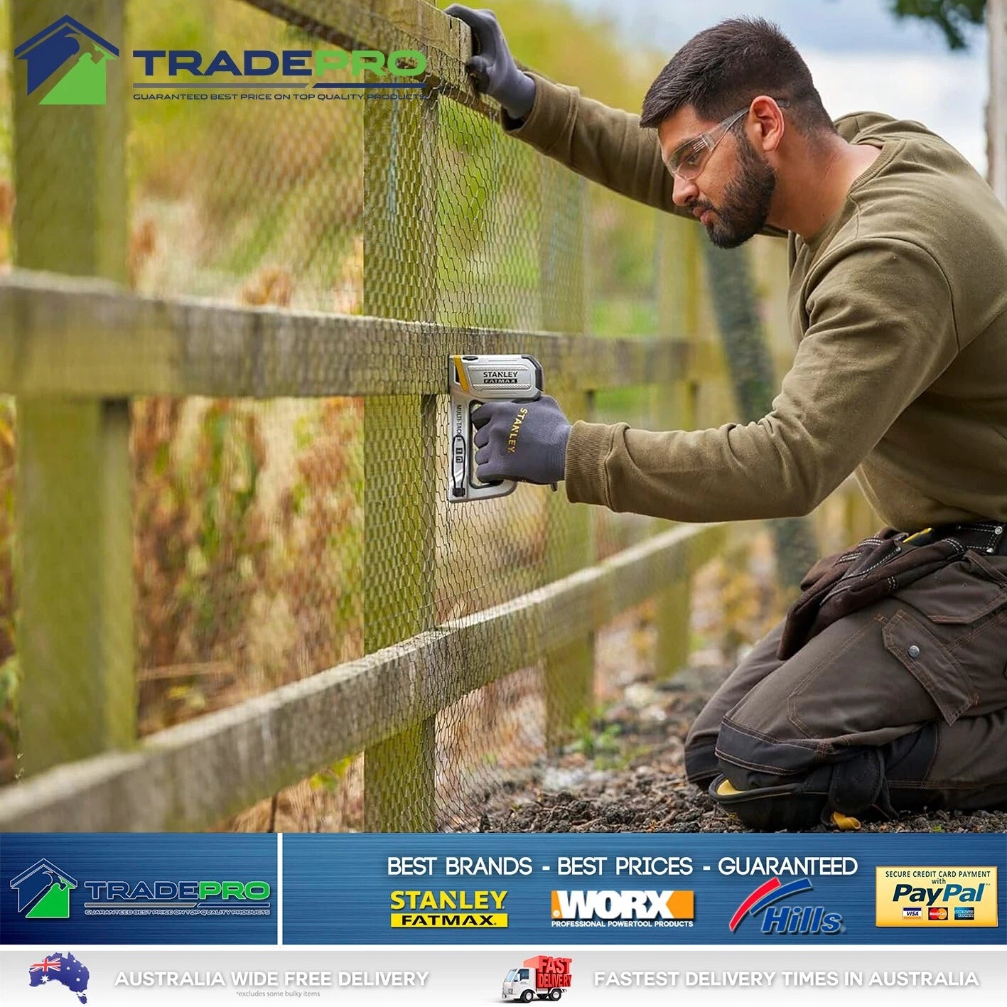 Staple Gun Brad Nailer Stanley Heavy Duty 2in1 FatMax Stapler Sharpshooter PRO