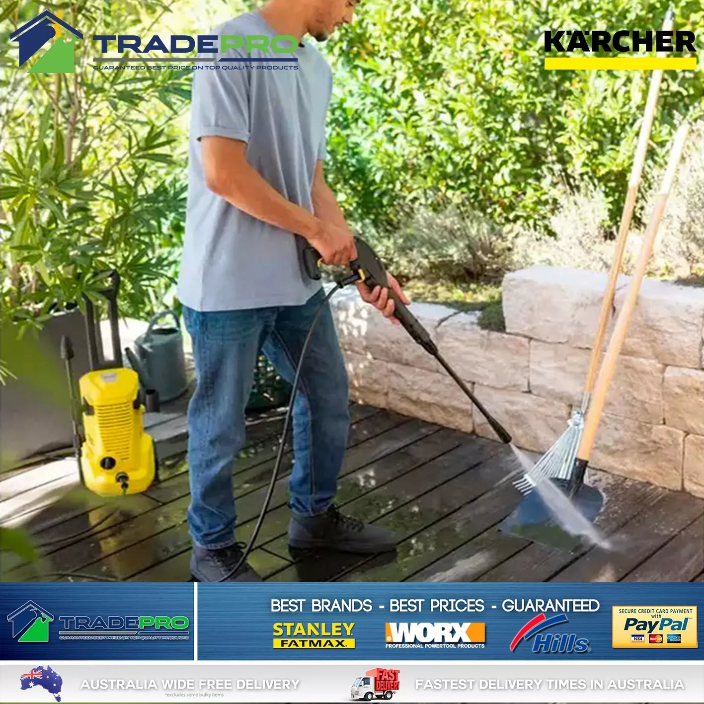 Karcher Pressure Washer K2 Premium 1750PSI Performance Car Home Water Cleaner