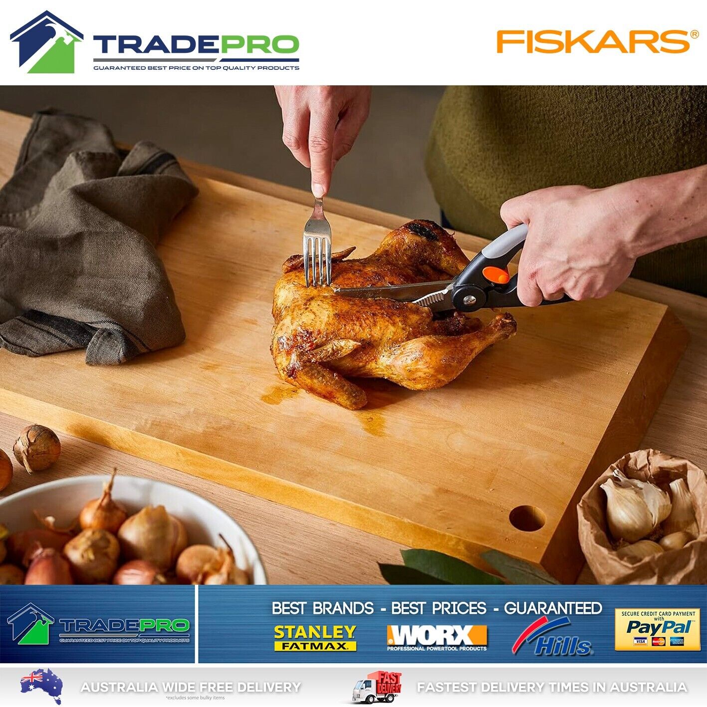 Fiskars Pro Shears Scissors Meat Poultry Chicken Functional Form PRO Finland