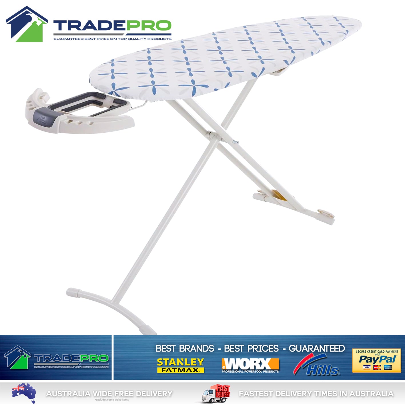 Hills® Ironing Board Premium Large with Sliding Caddy Professional 7546476