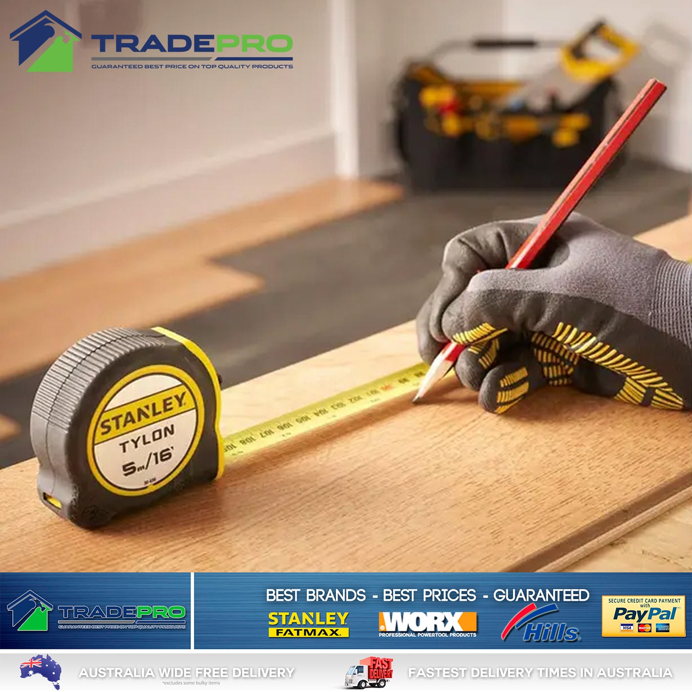 Stanley® Tape Measure 5m Metric Imperial Fatmax Premium Tylon Quality 2549020