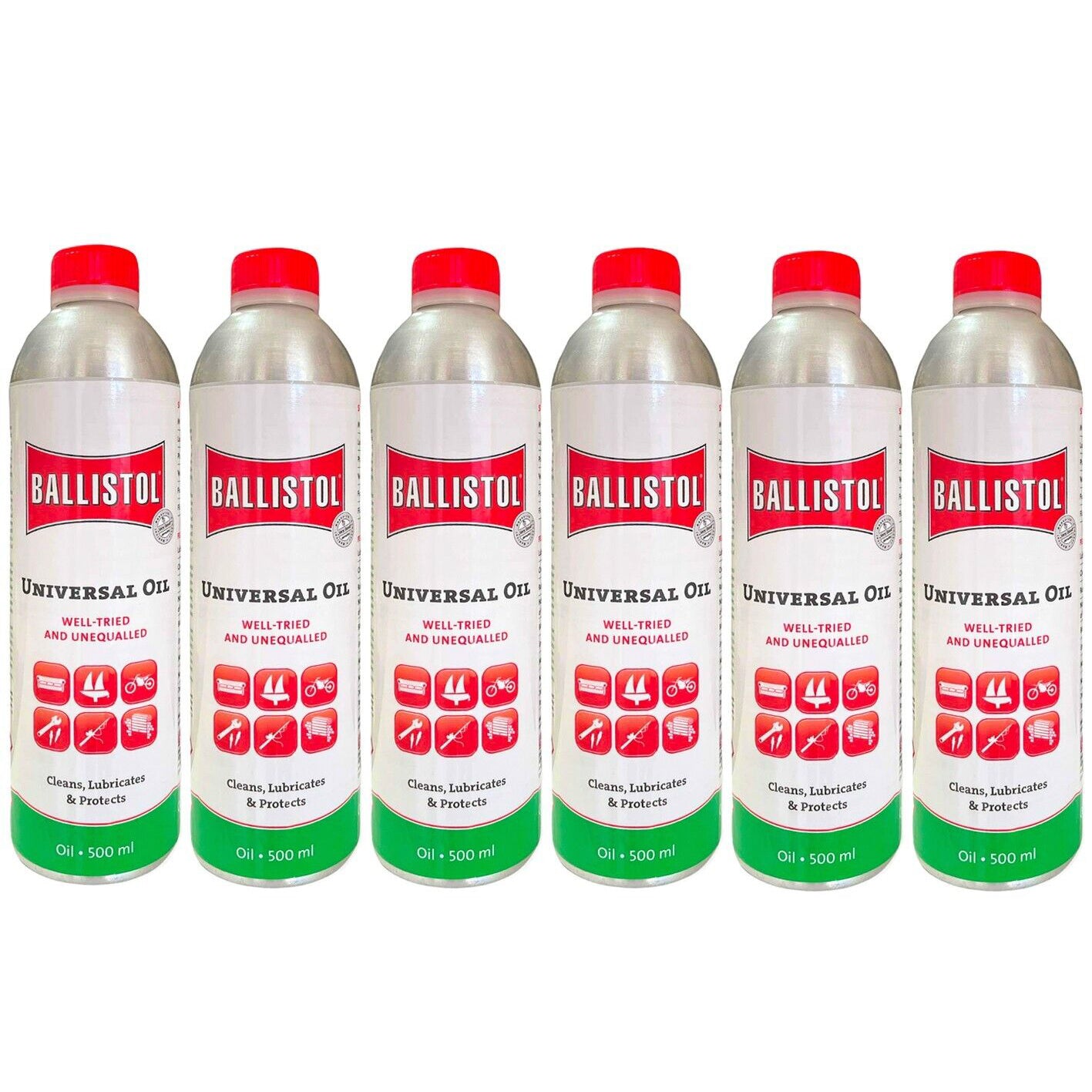 6x Ballistol Lubricant 500ml Cleaning Oil Gun Firearm Spray Protect Cleaner Pure