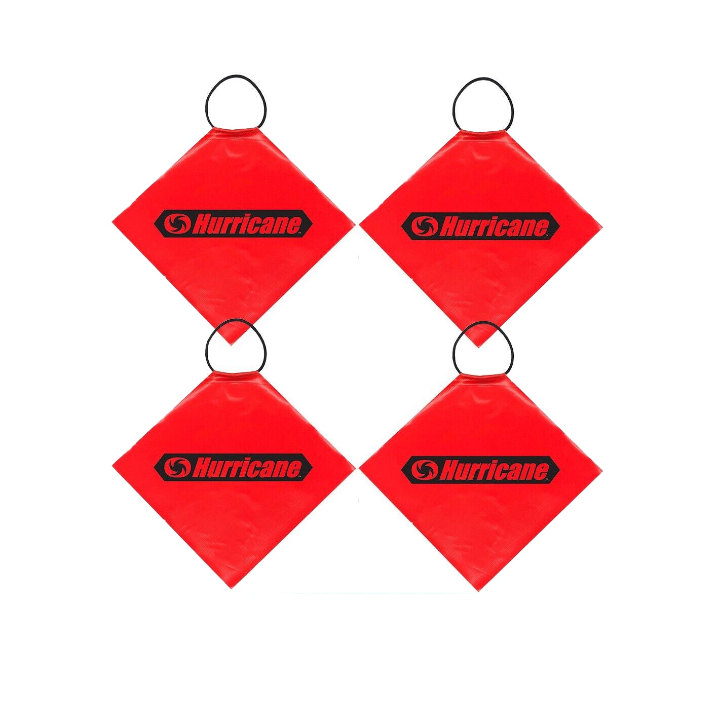 4x Safety Flag Trailer Load Propellor Signal Flag Bulk Orange Hi-Vis Truck Car