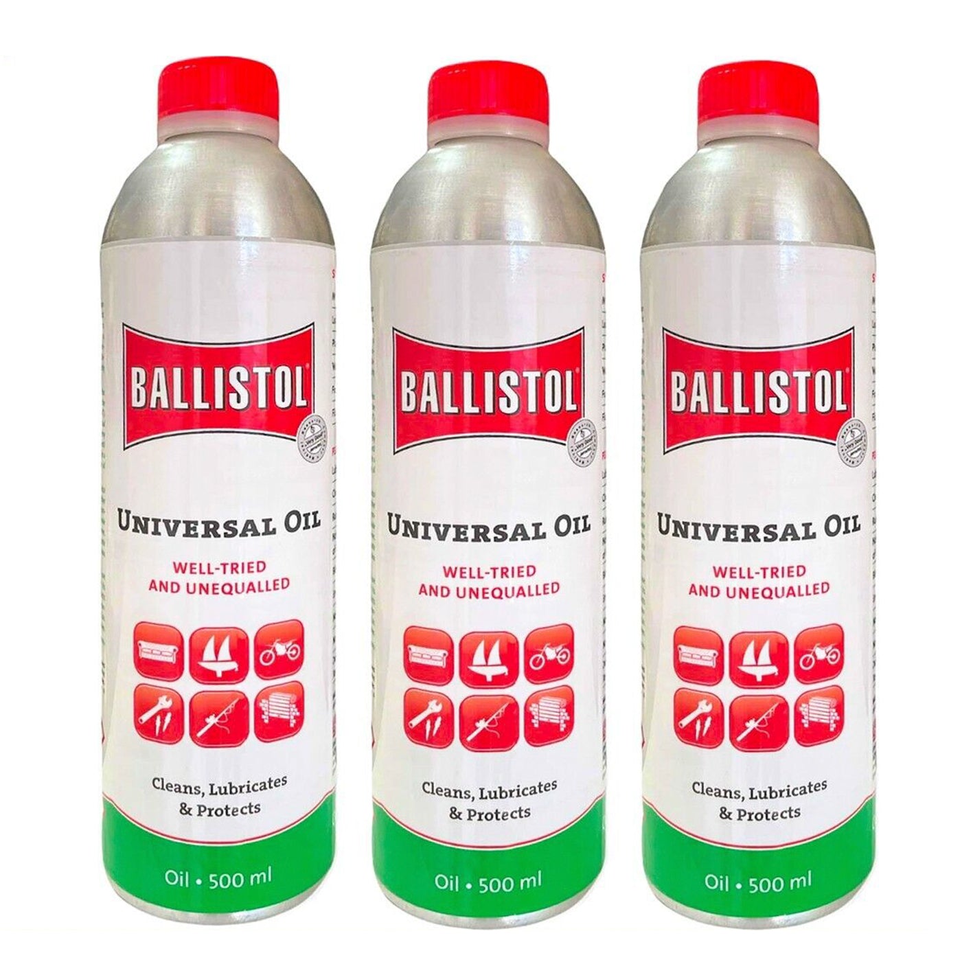 3x Ballistol Lubricant 500ml Cleaning Oil Gun Firearm Spray Protect Cleaner Pure