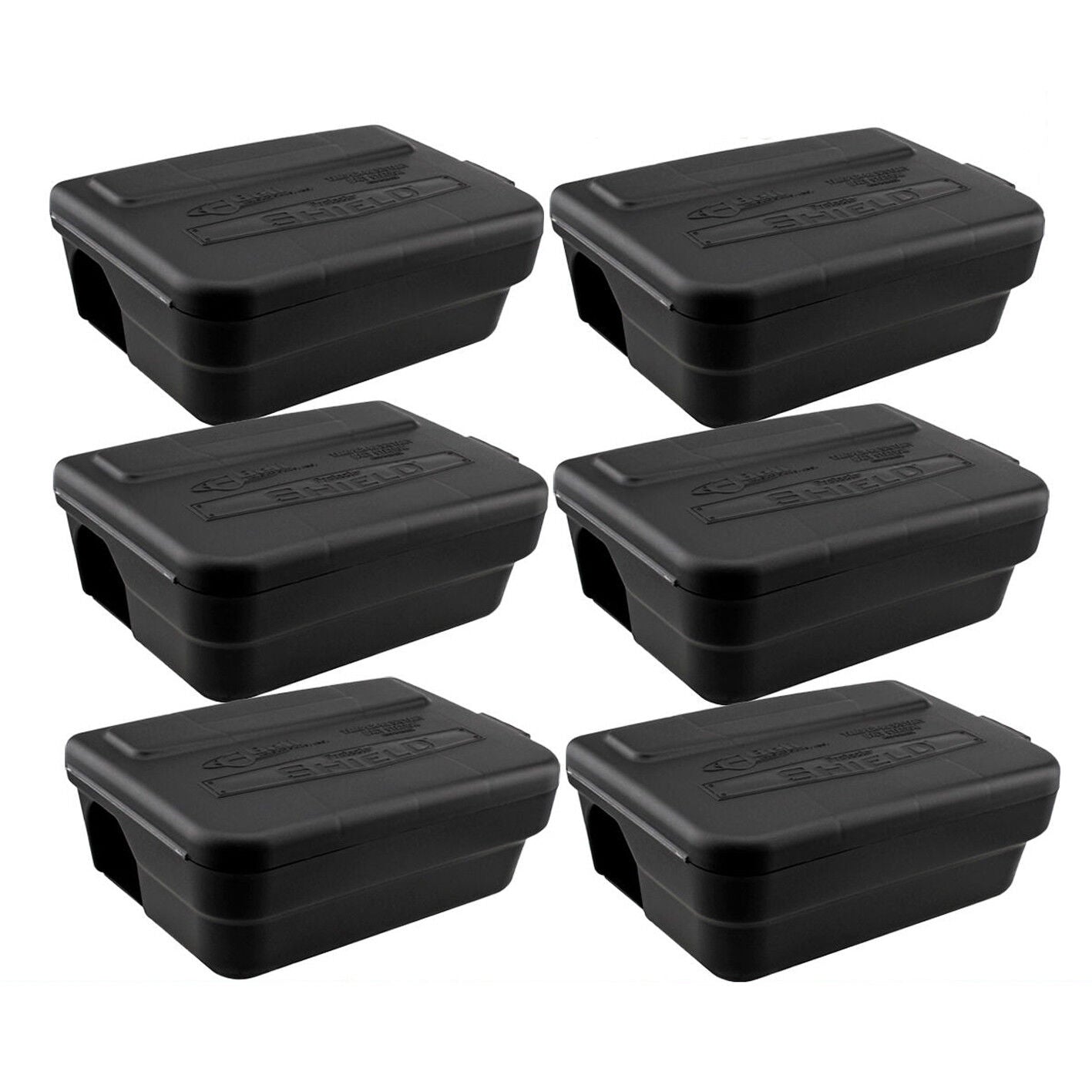 6x Tomcat Made Rat Bait Station Genuine PRO USA Lockable Weather Proof Trap