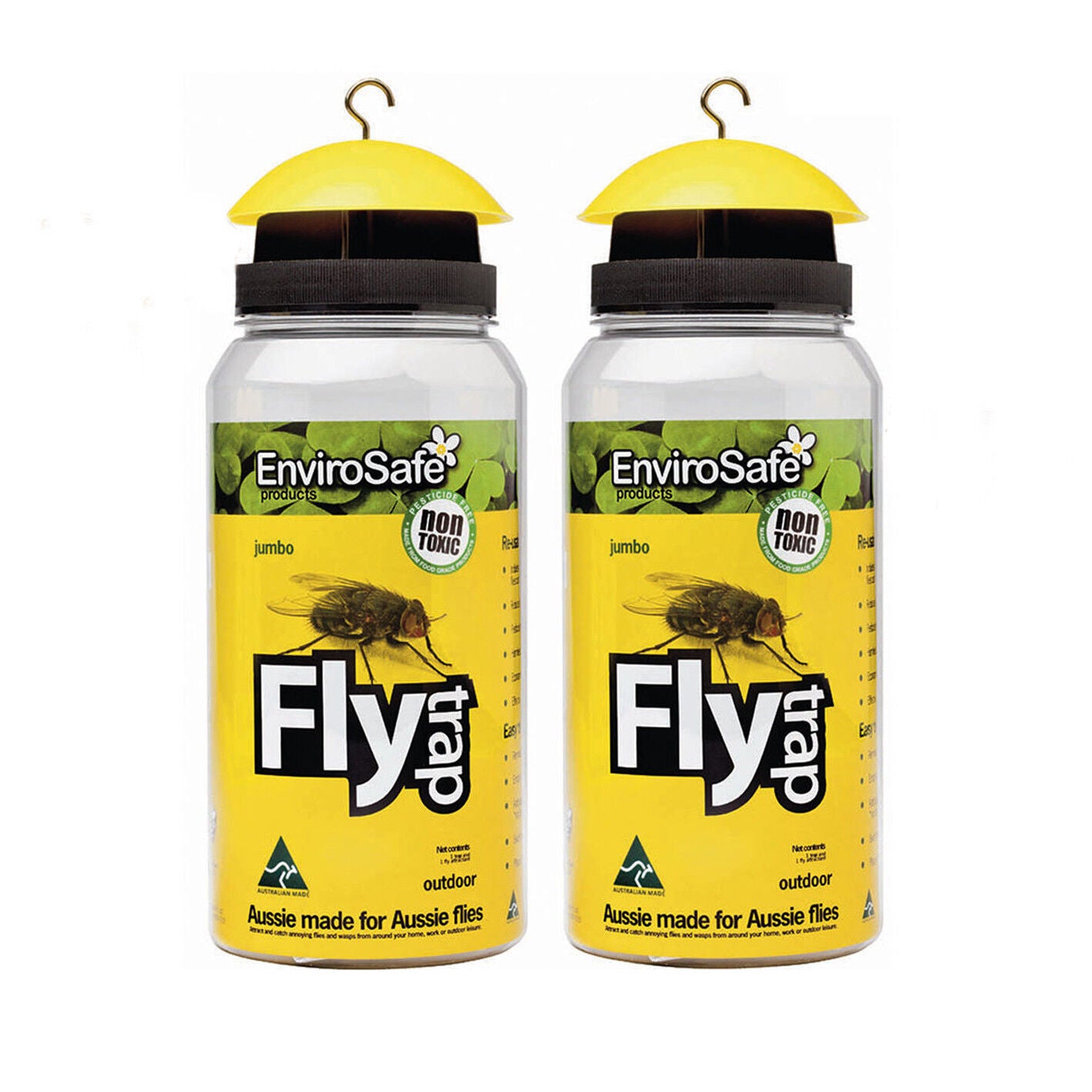 2x Fly Wasp Trap XL Jumbo EnviroSafe® Ultimate with Bait Blow Horse HouseCatcher