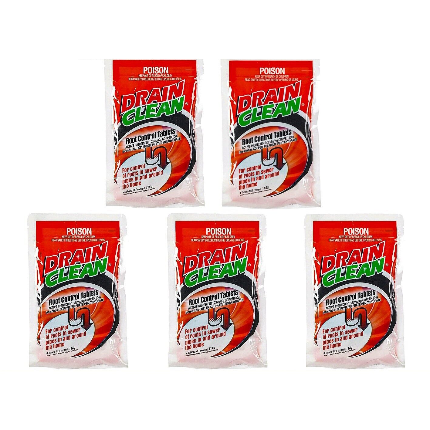 Root Control 20x Tablets 114g Sewer Pipe Toilet Copper Tree Rootox Drain Cleaner