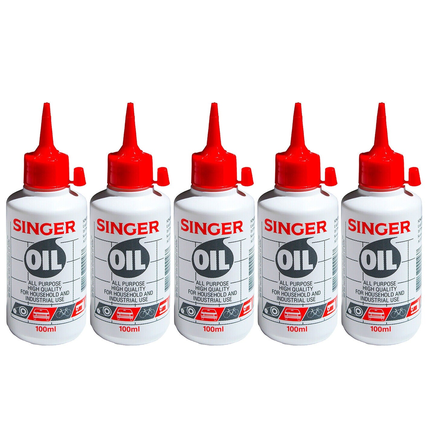 Singer Sewing Machine Oil 500ml Lubricant Domestic Industrial Lube Hinge Lock