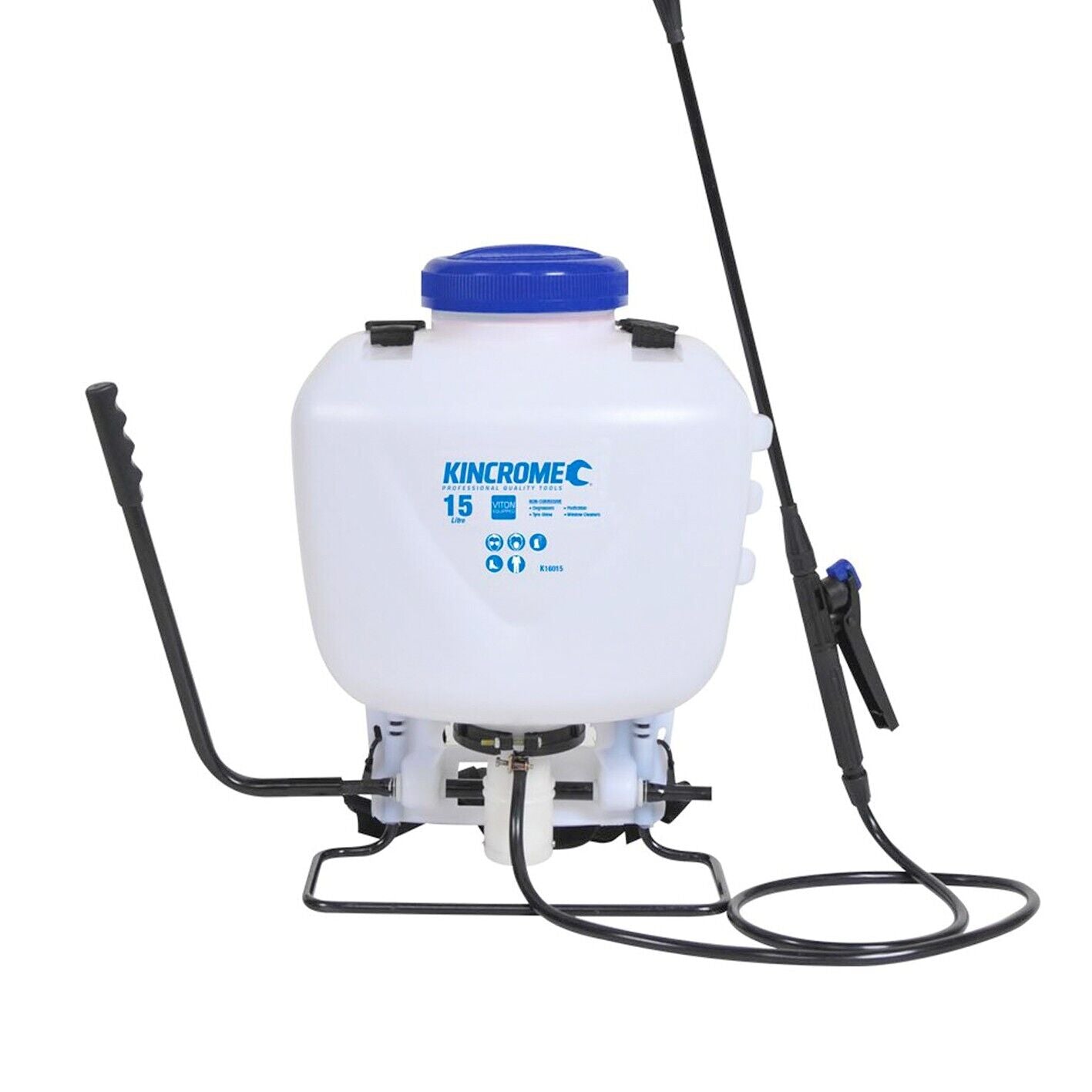 Garden Sprayer Kincrome PRO 15Ltr Backpack Adjustable Piston Pump Lance Portable