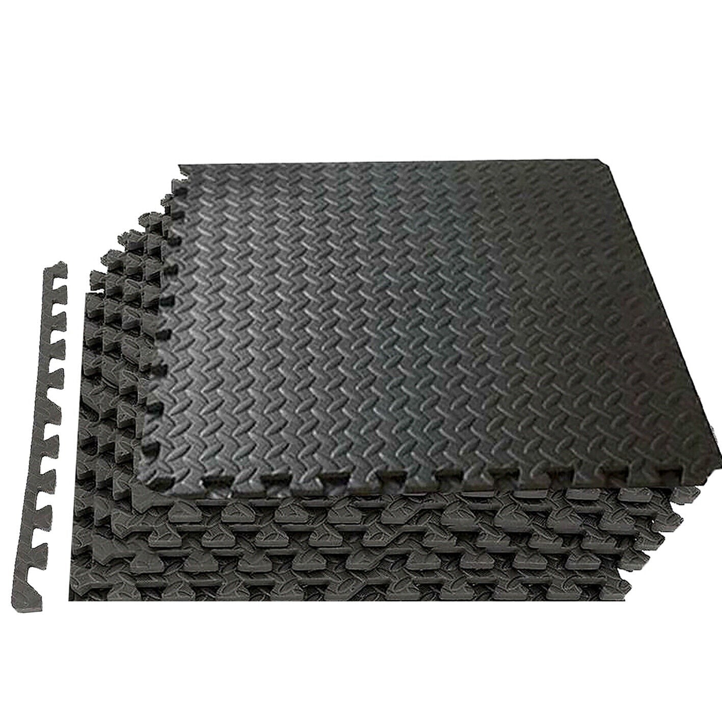 6PC Floor Mat Tiles EVA H/Duty Rubber Foam Interlocking Fatigue Shock Absorb Gym