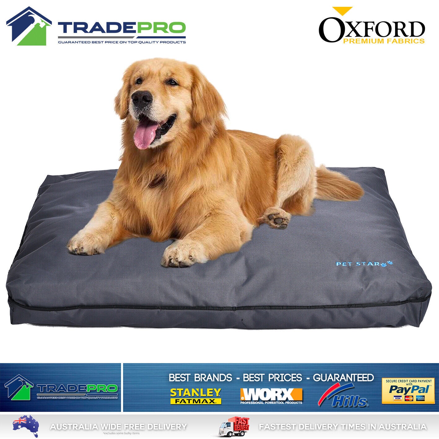Pet Bed Waterproof Outdoor & Indoor Large Dog Cat Oxford Soft Sleeping Mattress