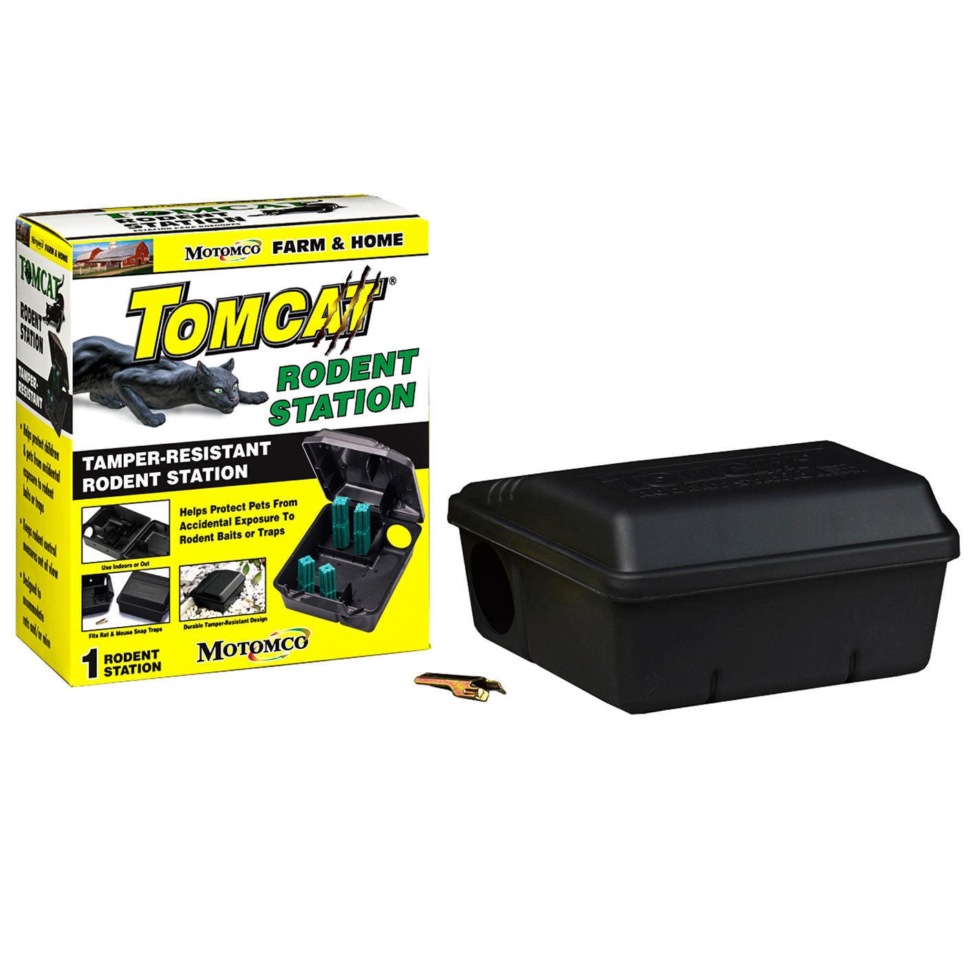 Tomcat Rat Bait Station Genuine PRO GRADE USA Lockable Tamper Weather Proof Trap