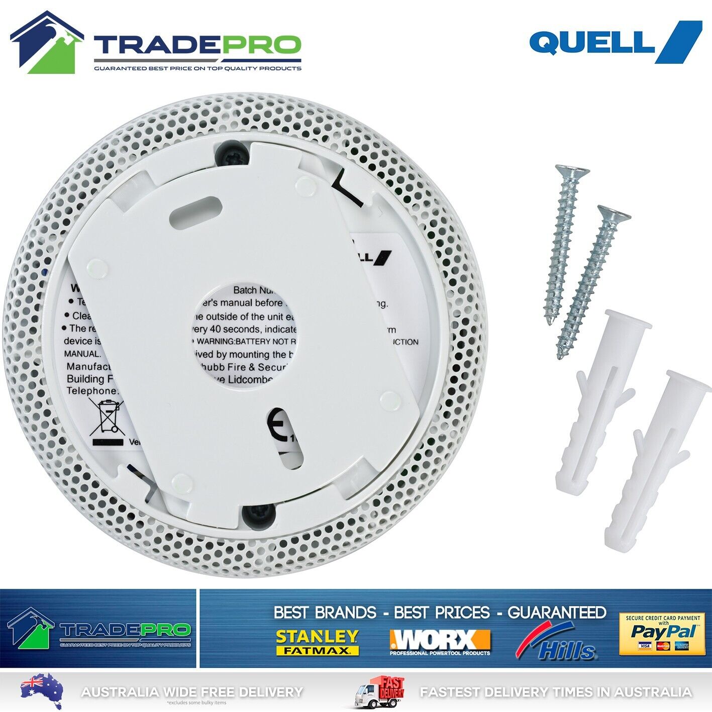 Smoke Alarm Fire Detector Quell® Photoelectric Intelligent Mini Protect QM10 PRO