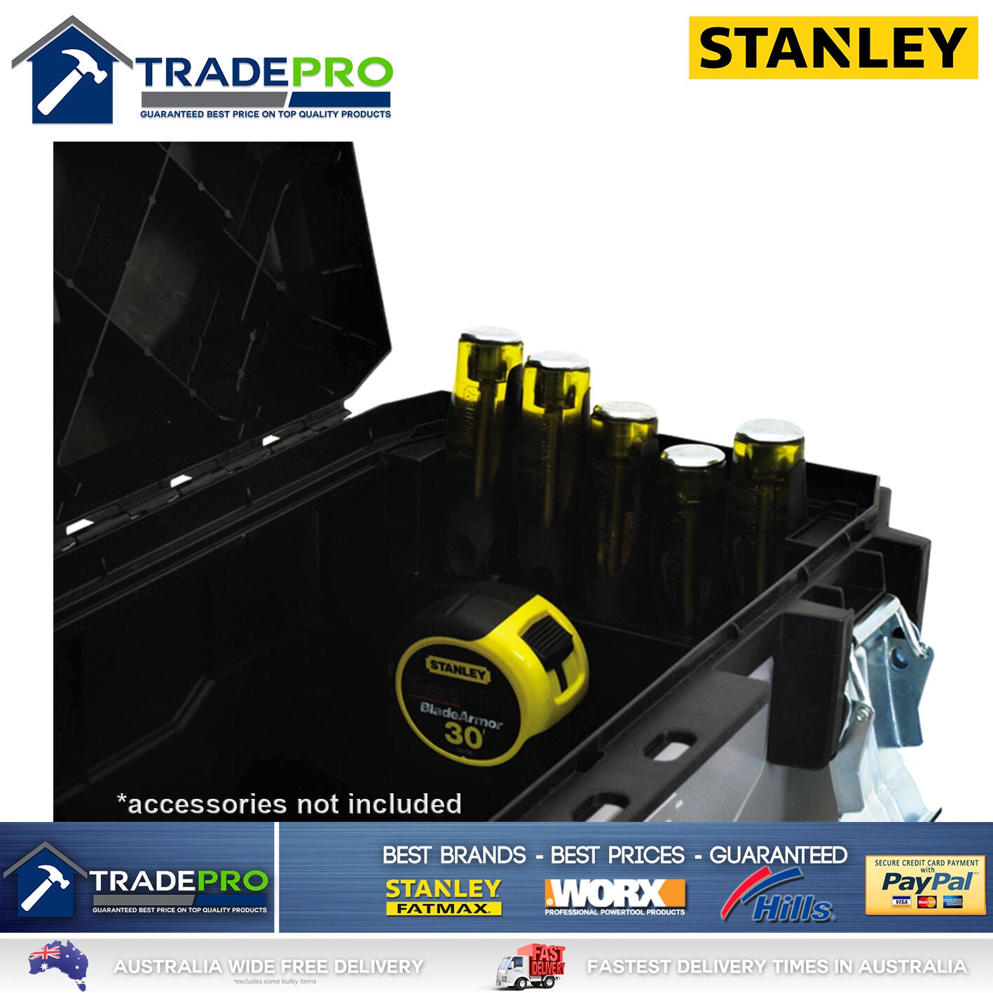Stanley® FATMAX Tool Chest Box PRO Large 51cm Lockable Storage Toolbox 3377660