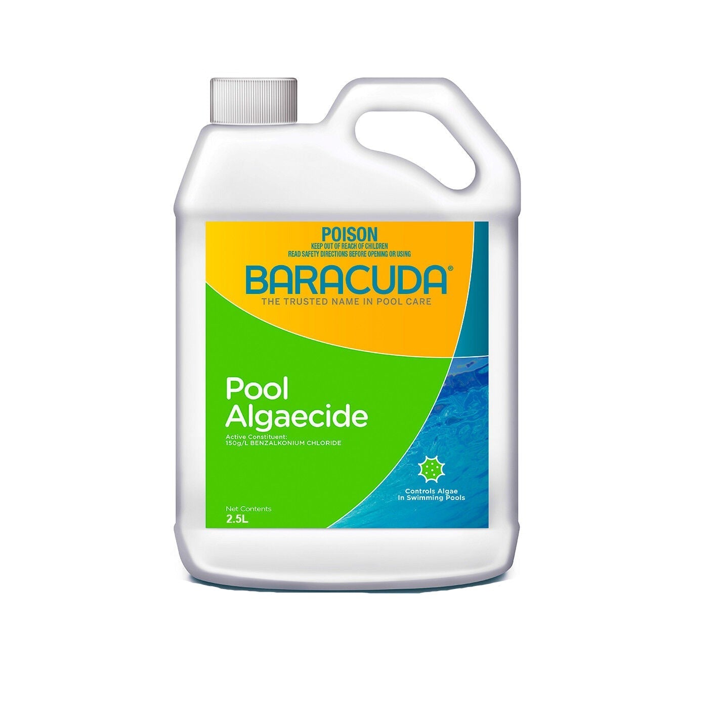 Pool Algae Killer Baracuda PRO Algaecide 2.5L Fast Knock-Out Chemical 2.5Ltr