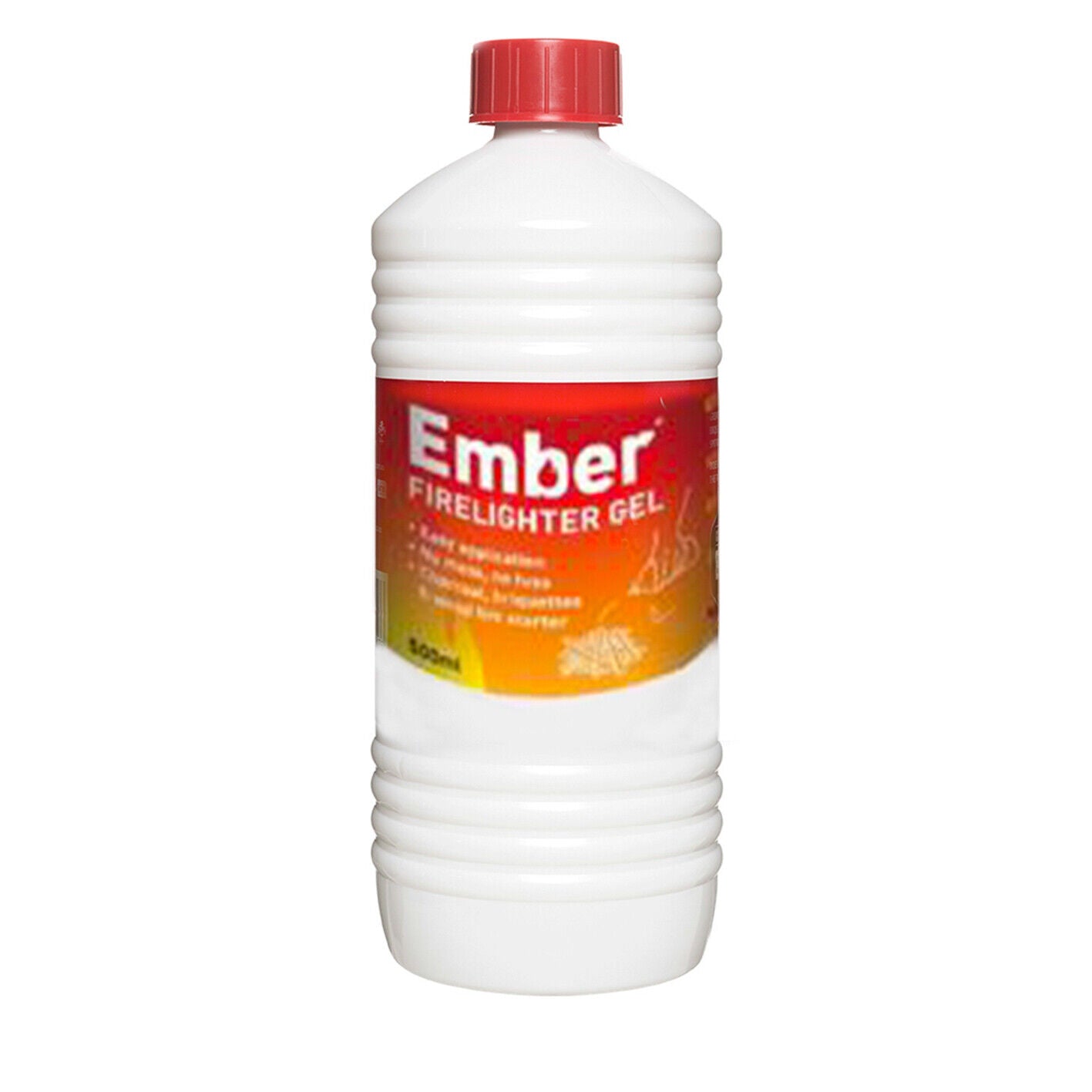 Ember Firelighter Fire Starter Gel 500ml Safe Charcoal BBQ Swiss Liquid Lighter