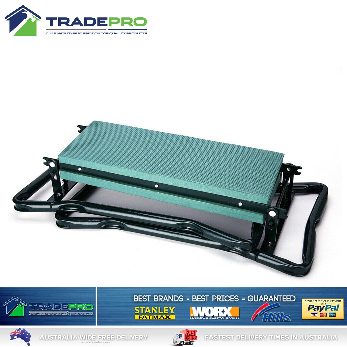 Garden Kneeler PRO 2 in 1 Folding Kneeling Pad Seat Padded Stool Gardening Bench