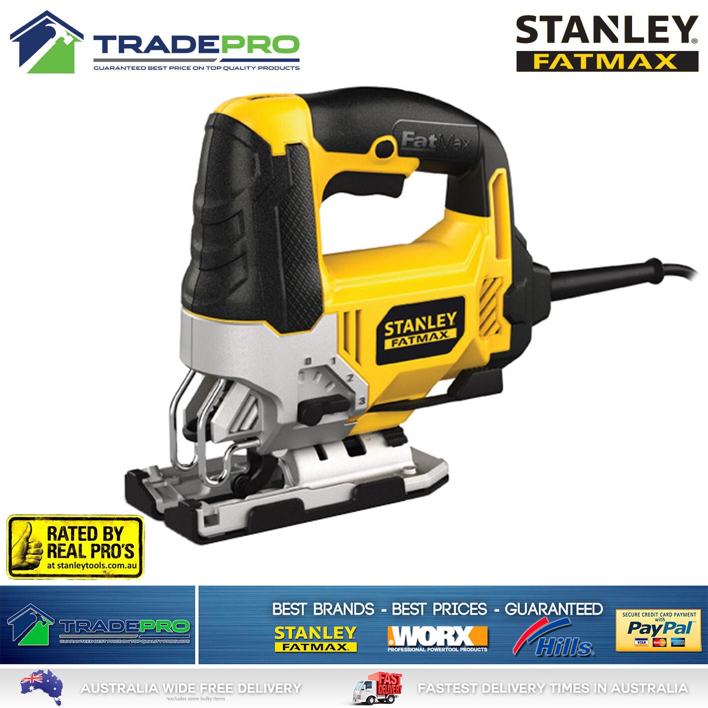 Stanley® Fatmax Electric 710W Jigsaw Genuine FME340K-XE Multi Blade with Case