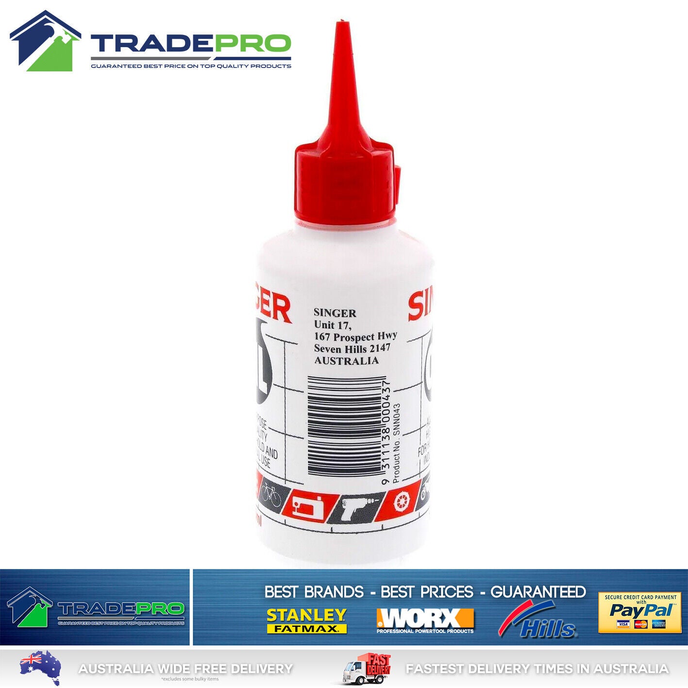 Singer Sewing Machine Oil 100ml Lubricant Domestic Industrial Lube Hinge Lock