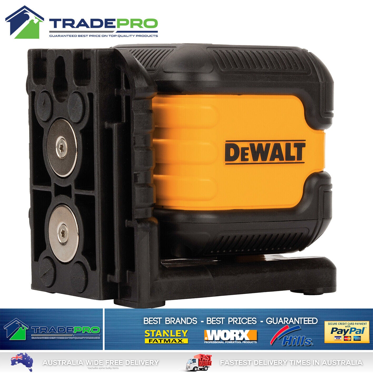 Dewalt Cross Line Laser Red Beam Leveling Distance Accurate Transversal Pendulum