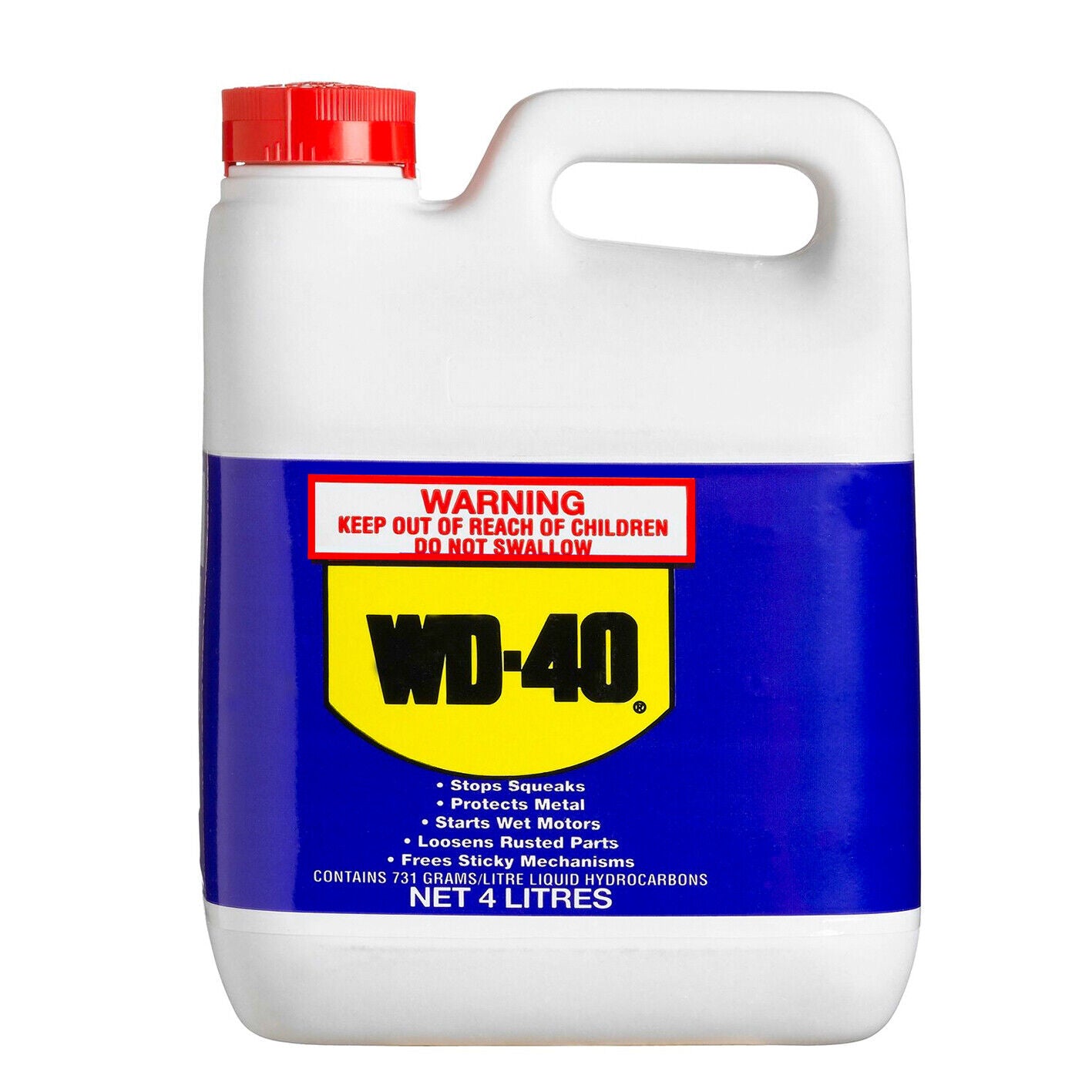 WD40 Multipurpose Lubricant 4Ltr Bulk WD40 Degreaser Stop Squeaks Rust 4L WD-40