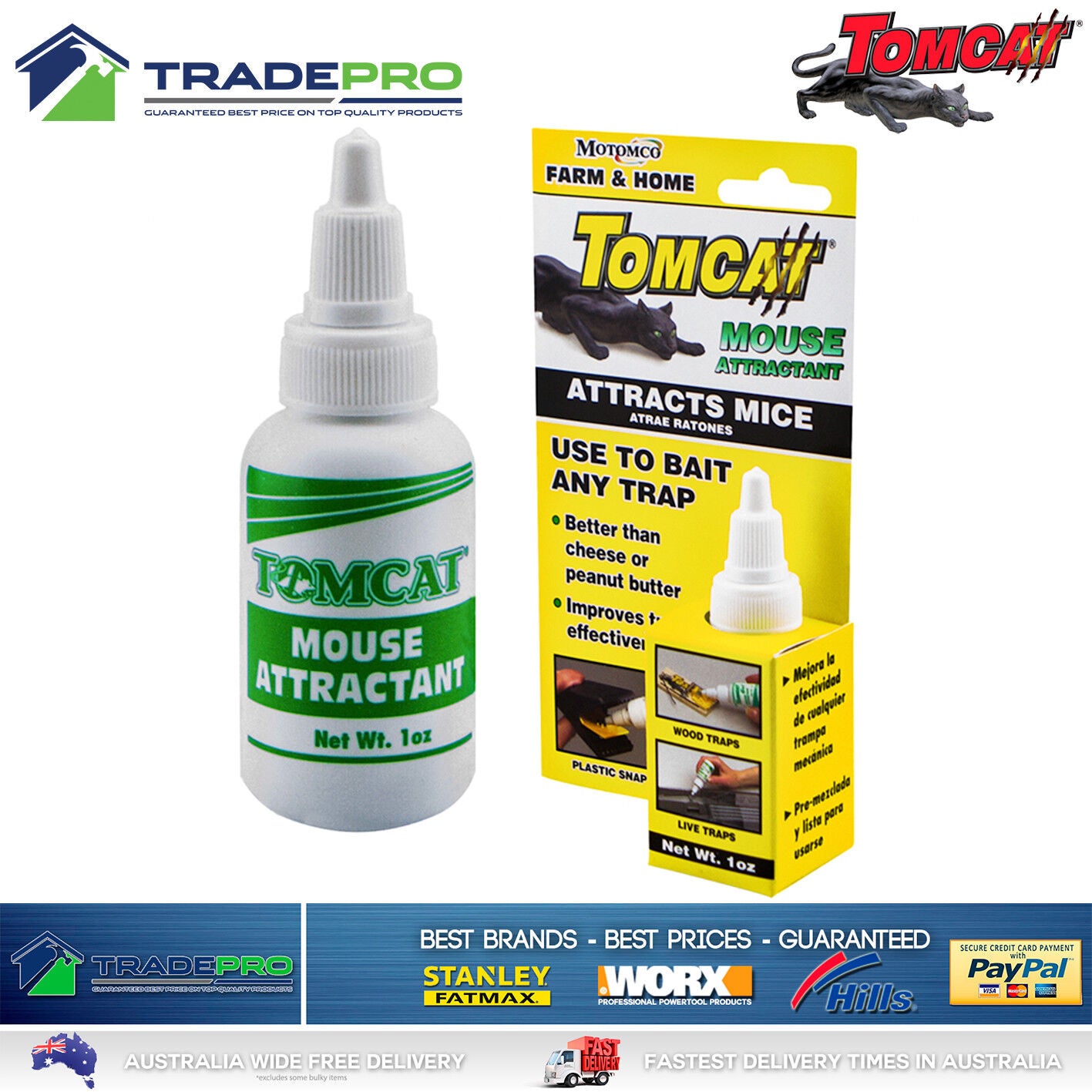 Mouse Attractant Gel Tomcat® Baiting Trap Vermin Rodent Pest Control Bait Kill