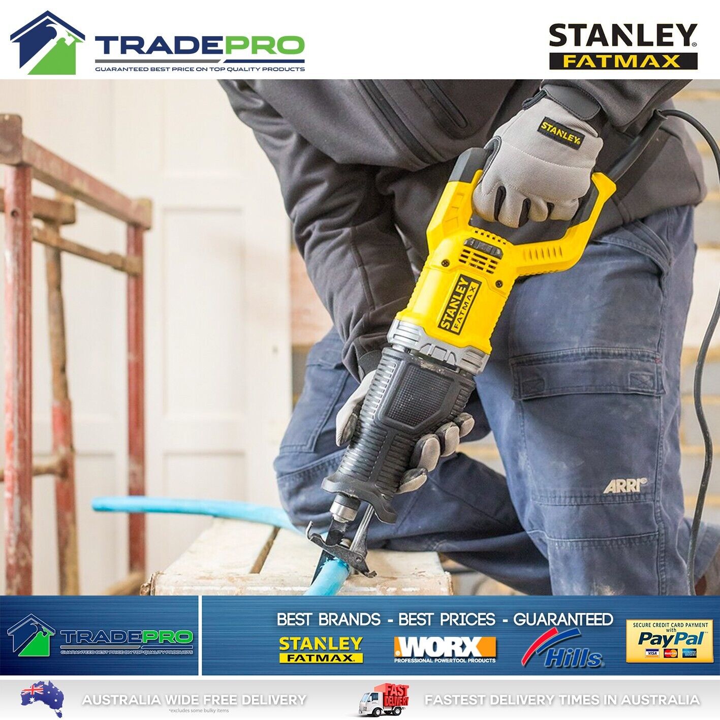 Stanley® Fatmax Recipro Saw 900w Complete Kit with Blade Reciprocating SabreSaw