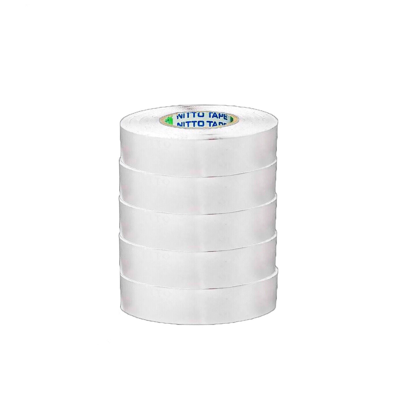 5x Rolls Nitto® Electrical Tape White 18mm x 20m Insulation Denko Electric Bulk