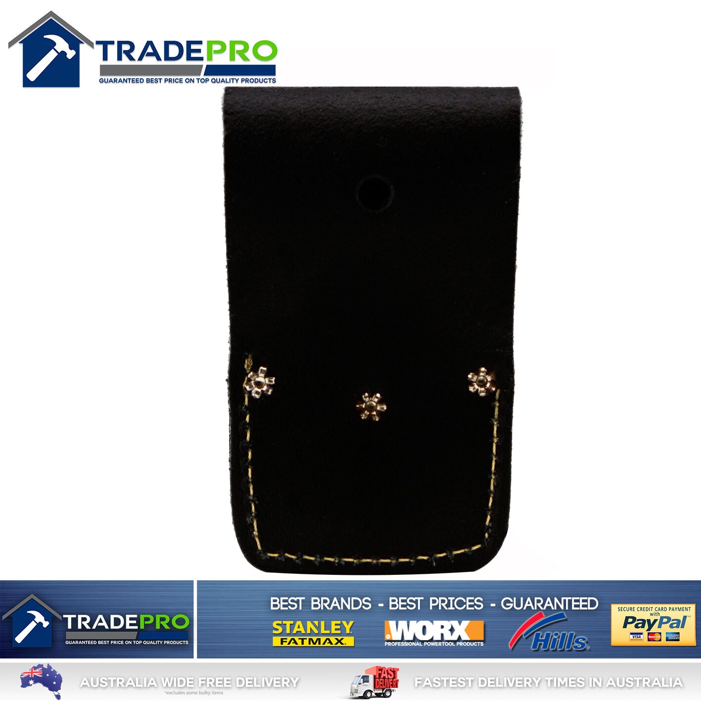 Leather Chisel End Cutter Tool Tape Holder Medaltech® Holster Nail Bag Tool Belt