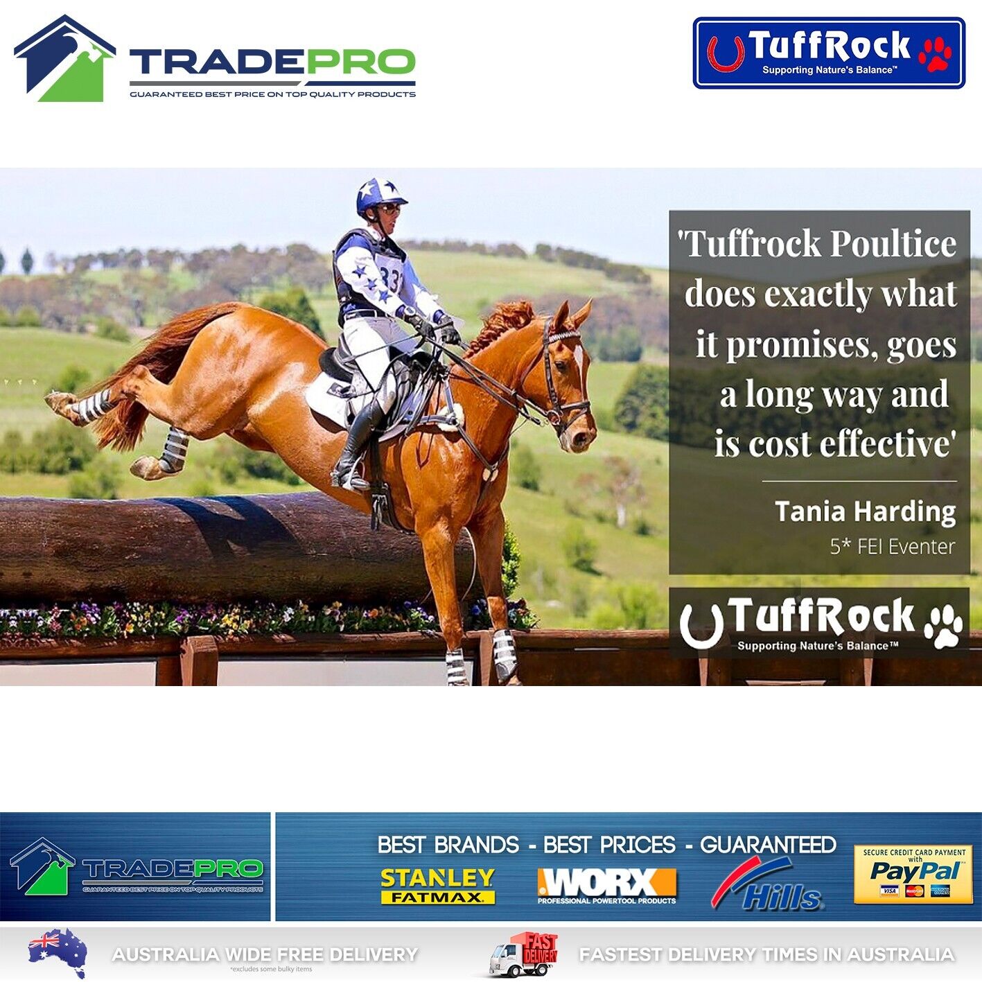 Tuffrock Poultice 8kg Equine Horse Wound Dressing Swell Healer Recovery PRO