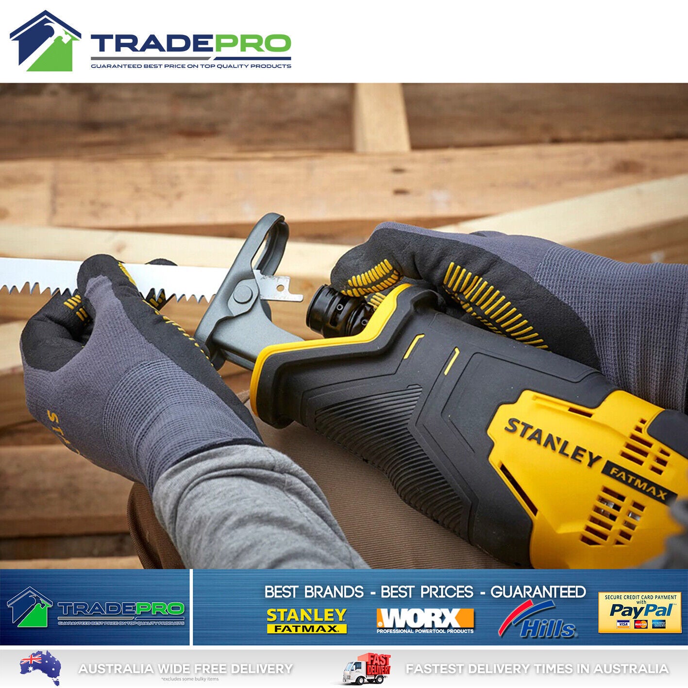 Stanley® Fatmax 18V Cordless Recipro Saw Reciprocating Cut SFMCS300B Tool Only