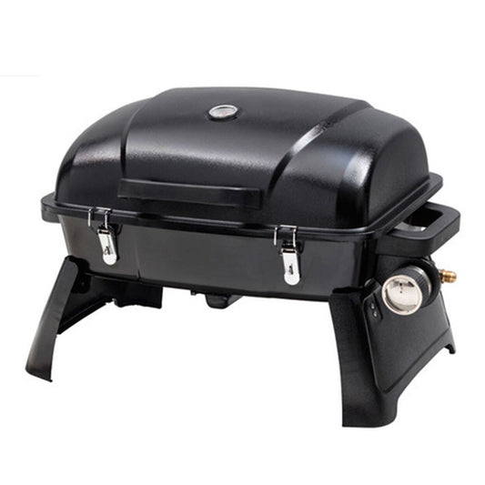 Portable BBQ Gas Barbecue Outdoor Camping Grill LPG Caravan Cooker Burner W/Hose