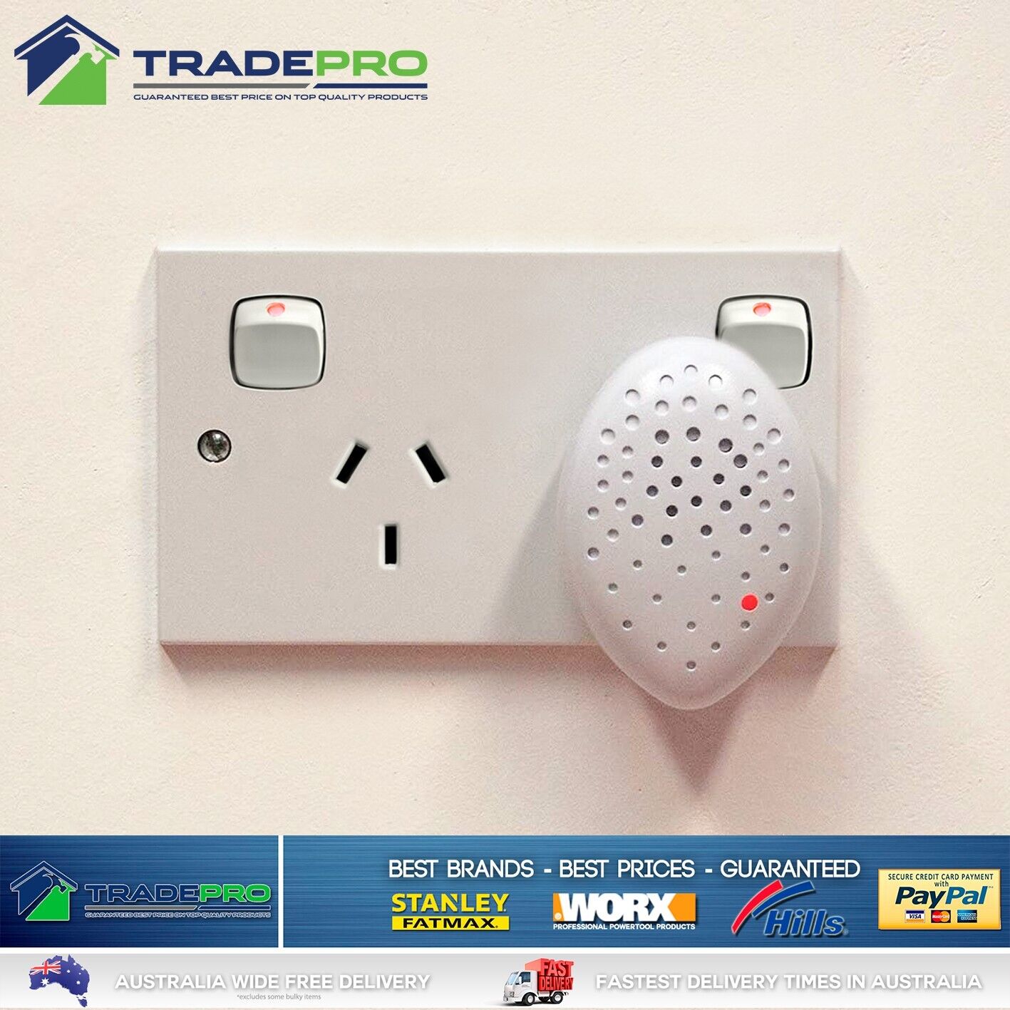 Sonic Pest Repeller Ultrasonic Mice Rat Mouse Vermin Control 240v Pet Safe PRO
