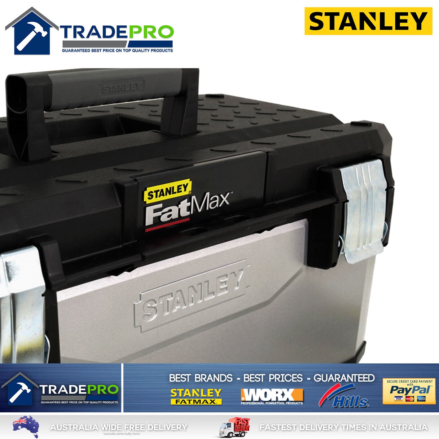 Stanley® FATMAX Tool Chest Box PRO Large 51cm Lockable Storage Toolbox 3377660
