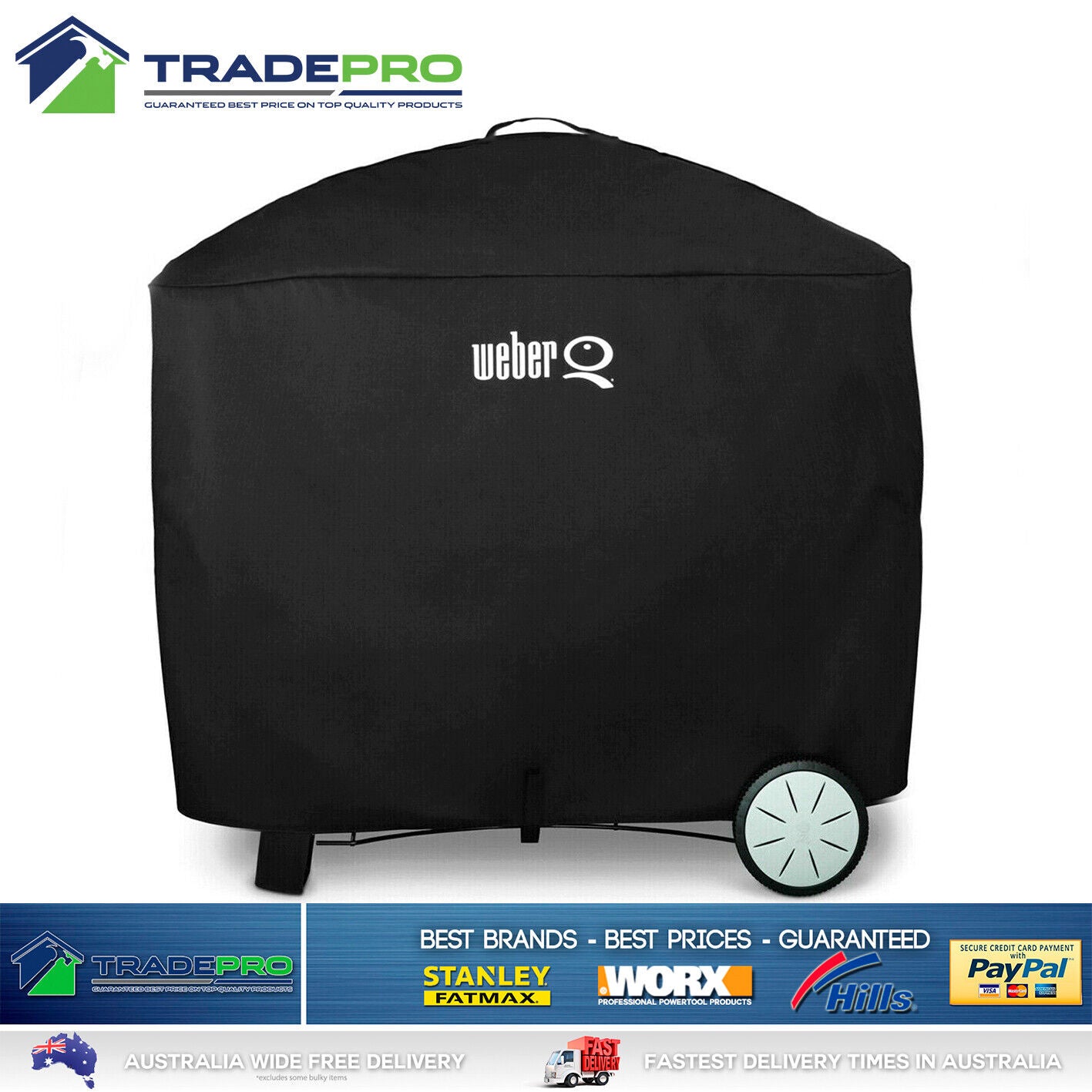 Weber Premium BBQ & Patio Cart Cover for Family Q Q3000 Series & Q2000 Series